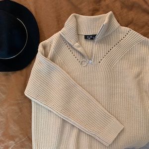 Lulus Quarter Zip Sweater